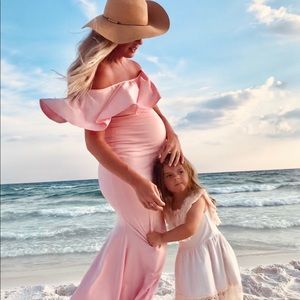 Maternity mermaid dress